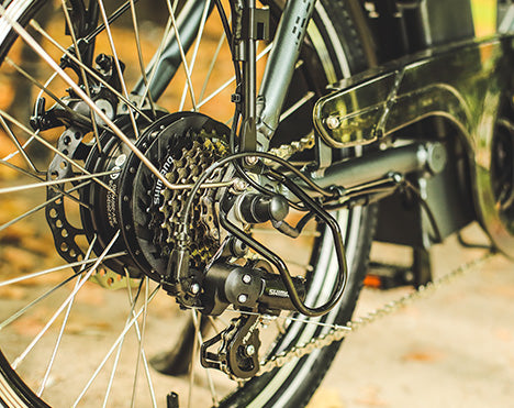 JOBOBIKE Sam-  Szary Składany Rower Elektryczny Miejski Silnik
