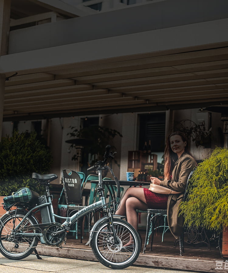 JOBOBIKE Sam Składany Rower Elektryczny Miejski Dla Seniora