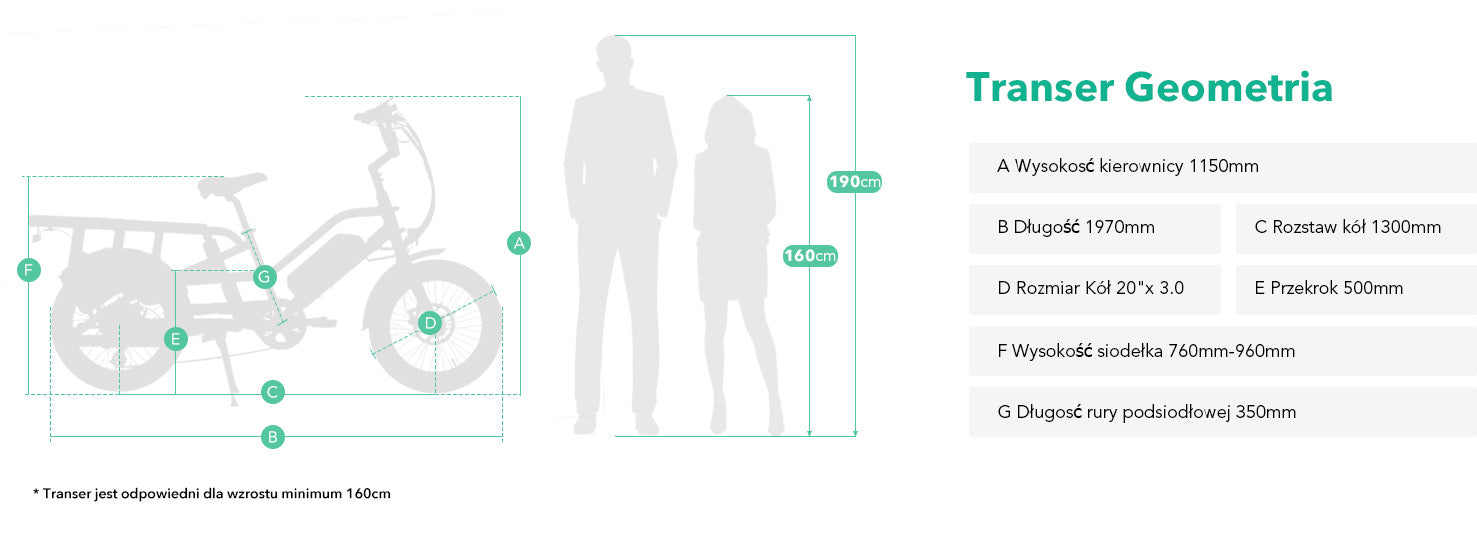 JOBOBIKE Transer cargo elektryczny rower transportowy