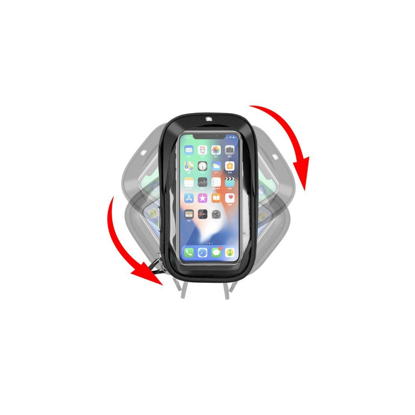 JOBOBIKE uchwyt na telefon z wodoodpornym etui