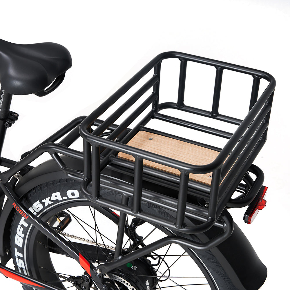 JOBOBIKE Kosz z Drewnianym Wykończeniem