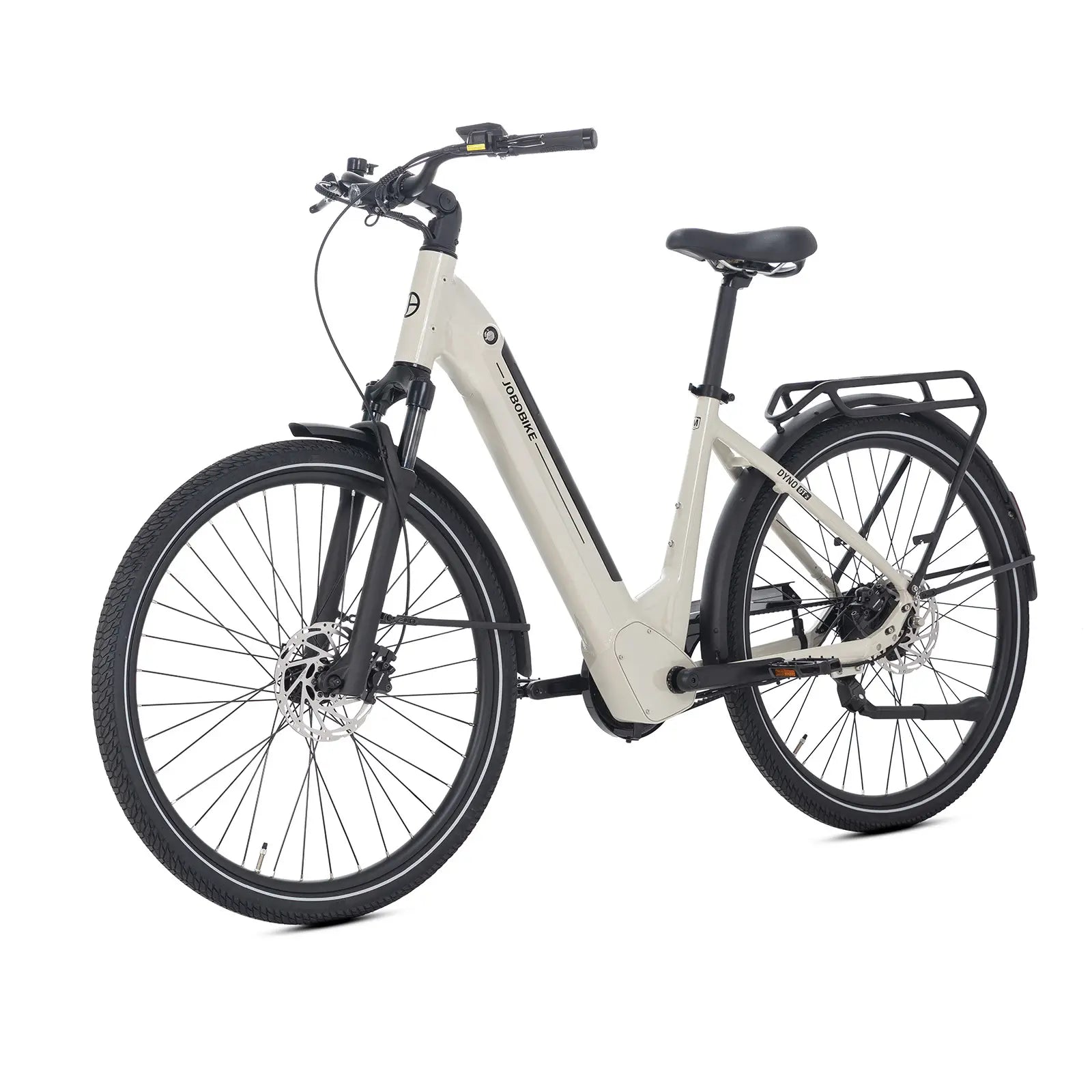 Komfortowy beige e-bike Dyno GT 2 do codziennej jazdy