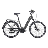 Luxe – black olive miejski rower elektryczny z napędem pasowym wymagającym niewielkiej konserwacji