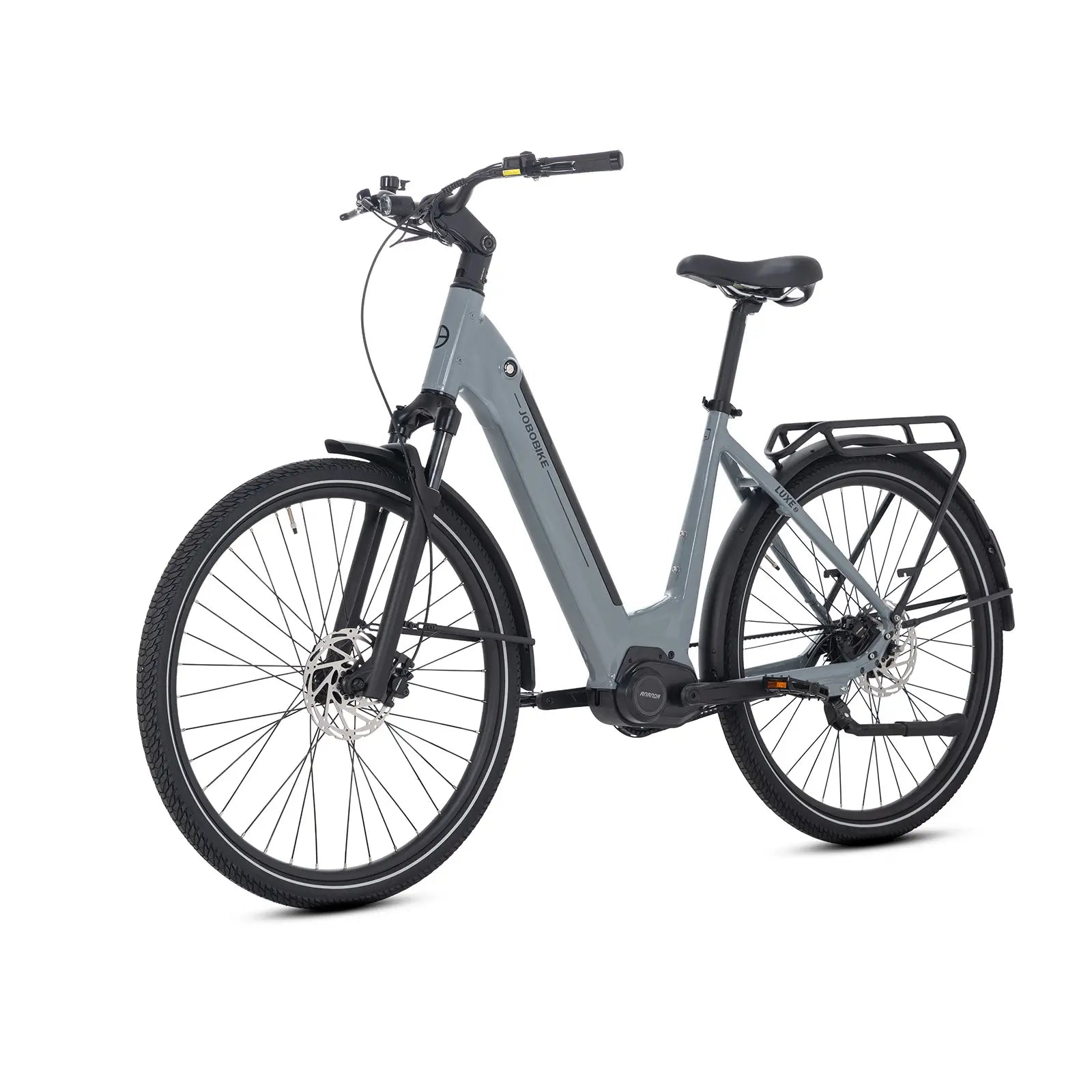 Rower elektryczny Luxe 2 dla osób dojeżdżających do pracy w kolorze Silver Grey